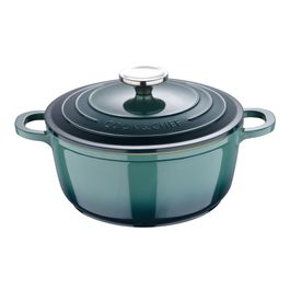 Cacarola Com Tampa Aluminio Fundido Verde/Creme