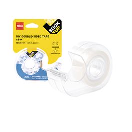 Fita Adesiva Dupla Face Transparente com suporte - 18mm x 6m