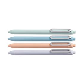 Caneta Gel Retrátil Clip Metálico -  Ponta Bullet  0,5mm - Azul - 4 pcs