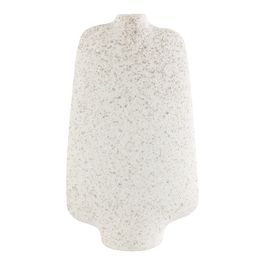 Vaso Decorativo Flocada Cerâmica Cinza