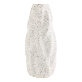 Vaso Decorativo Flocada Cerâmica Areia
