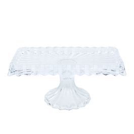 Petisqueira com Pé Vidro Incolor