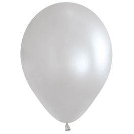 Látex Redondo Satin Sólido Liso Prata