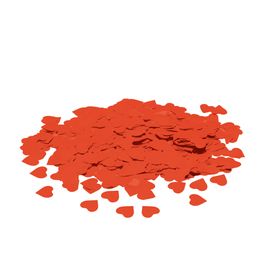 Confete Metálico Coração Liso Vermelho