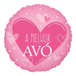 Metalizado Redondo A Melhor Avó Colorido