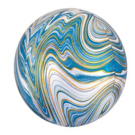 Metalizado Formato Especial Orbz Marble Liso Azul