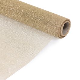 Tela Com Glitter Ouro