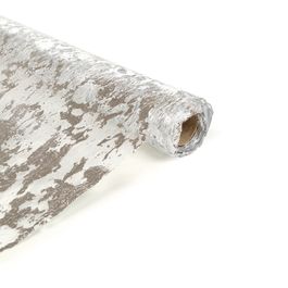 Tela Com Glitter Prata