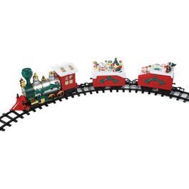 Trem Decorativo Com Som E Movimento Colorido