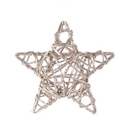 Estrela Decorativa Rattan Champagne