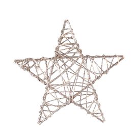 Estrela Decorativa Rattan Champagne
