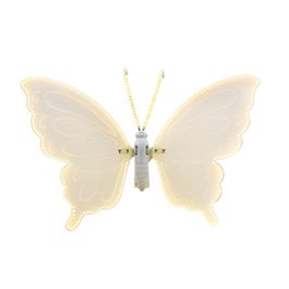 Borboleta Decorativa Com Led Branco
