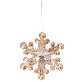 Enfeite Para Pendurar Floco Neve - Ouro