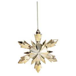 Enfeite Para Pendurar Floco Neve - Ouro