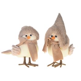 Animais Decorativos Passaro Marrom
