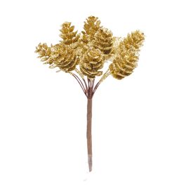 PICK DECORATIVO COM PINHAS OURO