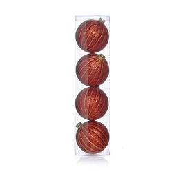 Bola Com Listras Vermelho/Ouro