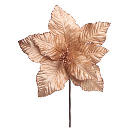Flor Decorativa Poinsetia Cafe Com Leite