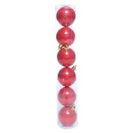 Bola Em Tubo Perolada Vermelho