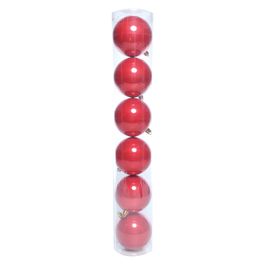 Bola Em Tubo Perolada Vermelho