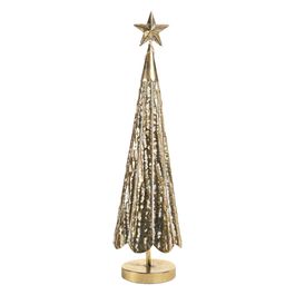 Arvore Decorativa Com Estrela - Ouro