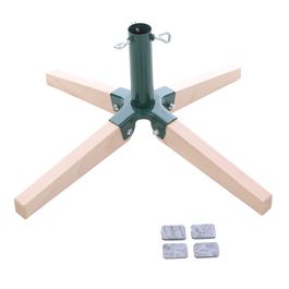 Base Para Arvore De Natal Articulado Cru / Verde Escuro