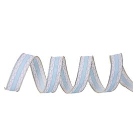 Fita Aramada Azul Claro / Branco