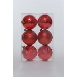 Enfeite Bola Caixa Mista Vermelho
