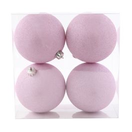 Enfeite Bola Com Glitter Lilas