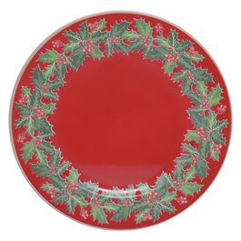 Sousplat Estampado - Vermelho / Verde
