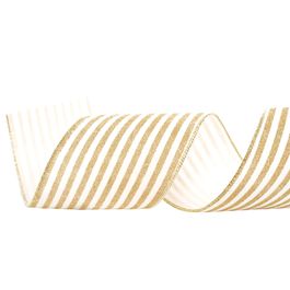 Fita Aramada Branco / Ouro