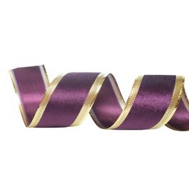 Fita Aramada Roxo / Ouro