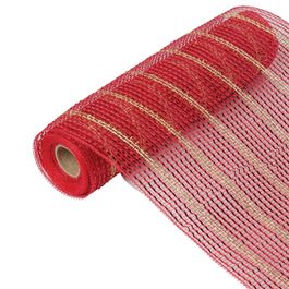 Tela Metalizada Vermelho Escuro / Ouro