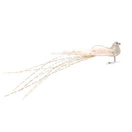 Passaro Decorativo Com Glitter - Pink