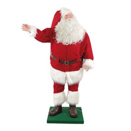 Papai Noel Decorativo Com Som E Movimento - Vermelho / Branco