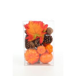 Kit Abóboras, Folhagens E Pinha Kt Com 1 Pc