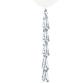 Franja Tassel Liso Prata
