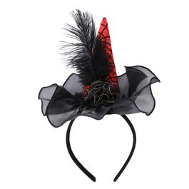 Tiara Chapeu De Bruxa Laranja