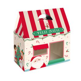 Caixa Maleta Joy Com Visor Surpresa Do Noel Vermelho