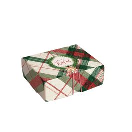 Capsula De Natal Com Bola Transparente E Laço Memórias Vermelho
