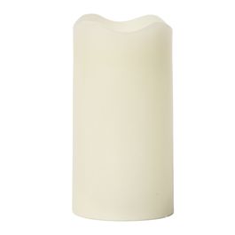Vela Com Led - Branco / Marfim