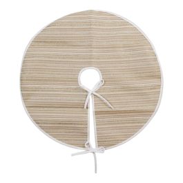 Saia De Arvore Tecido - Ouro / Branco