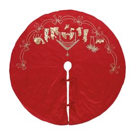 Saia De Arvore Tecido - Vermelho / Ouro