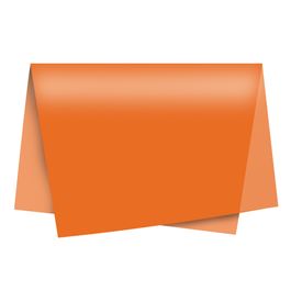Papel Seda Liso Laranja Intenso