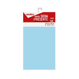 Papel Seda Autosservico Liso Azul Claro