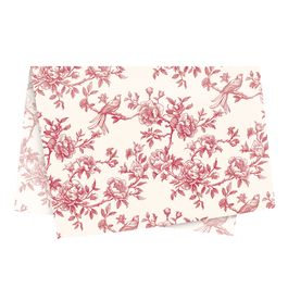 Papel Seda Versalhes Vermelho/Marfim