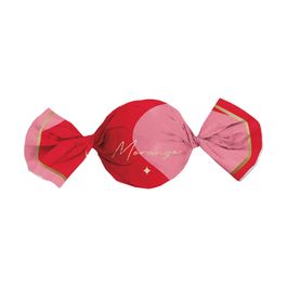 Folha Para Trufa Metalizado Morango Vermelho E Rosa