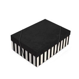 Caixa Ret Com Tampa Velvet Stripes