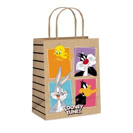 Sacola De Papel Looney Tunes Colorido
