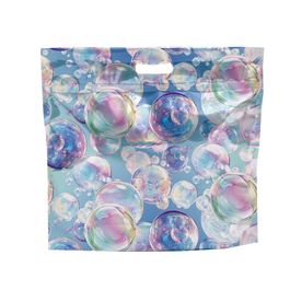 Sacola Laminada Com Zíper Bolha De Sabão